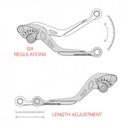 YT5127 : Bremshebel- und Kupplungshebel-Set Barracuda Yamaha Scooter MAX