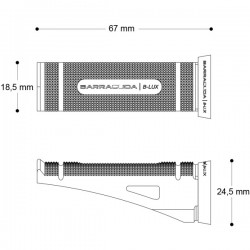NF123-N+YF123-R : Racing Fußrasten Kit Barracuda Yamaha Scooter MAX