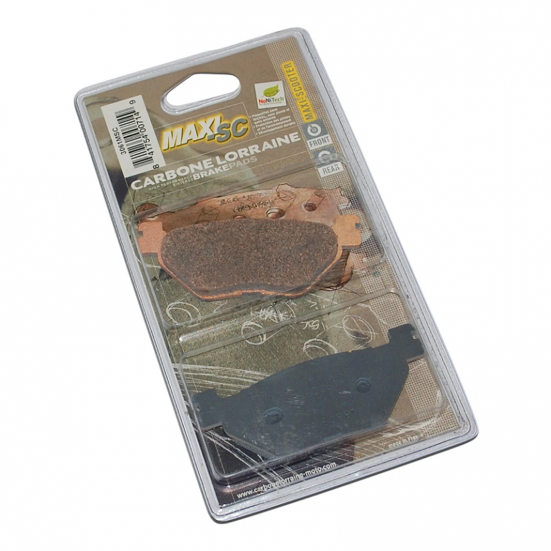 1035143-3061MSC : Rear Brake Pads CL BRAKES Sintered Metal - 3061MSC Yamaha Scooter MAX