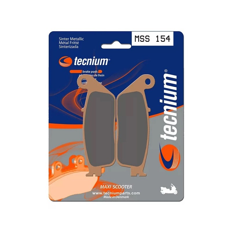 1023181-MSS154 : TECNIUM Sintered Metal Front Brake Pads - MSS154 Yamaha Scooter MAX