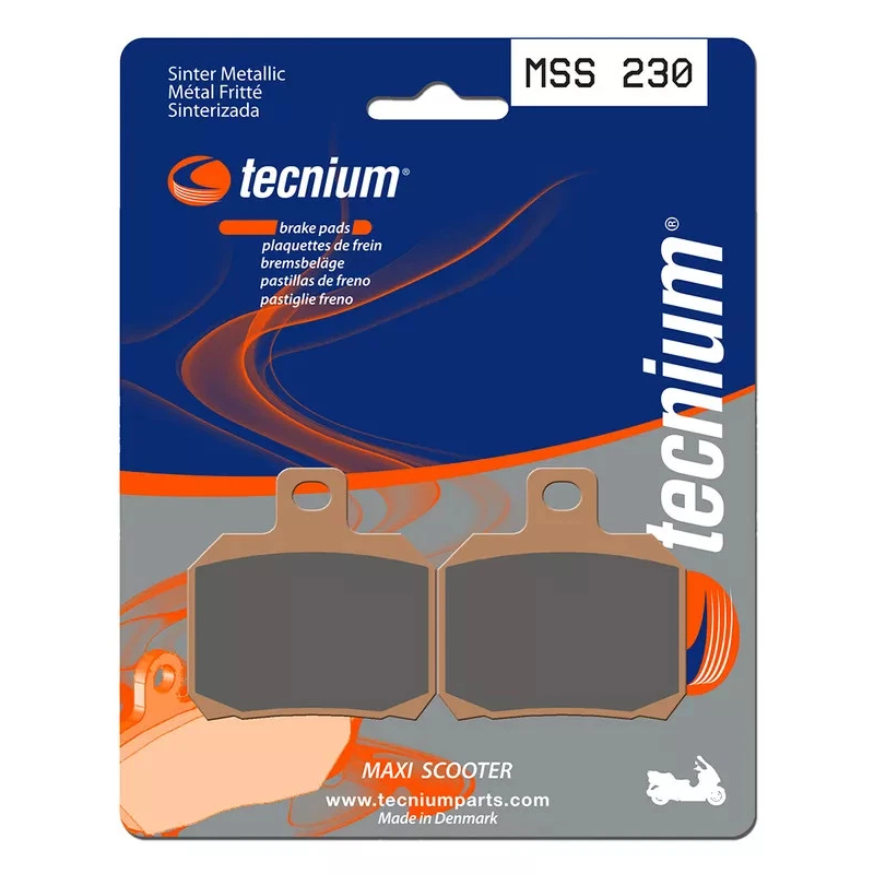 1023192-MSS230 : TECNIUM Rear Brake Pads Sintered Metal - MSS230 Yamaha Scooter MAX