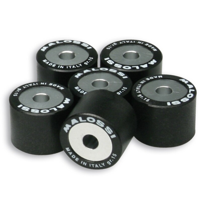 1007824- 669917.I0 : Rollensatz MALOSSI 23x18mm 17gr - 6 Stück Yamaha Scooter MAX
