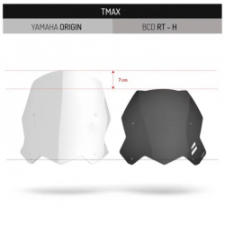 BULLE01154 : RT-H Windshield by BCD Design Yamaha Scooter MAX
