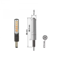 CLIGNO00622 : Clignotants LED Electro Mini BCD Design 2020-2024 Yamaha Scooter MAX